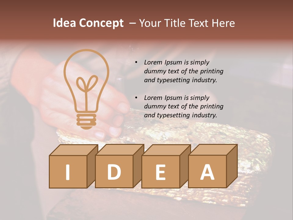 Gold Ingot PowerPoint Template