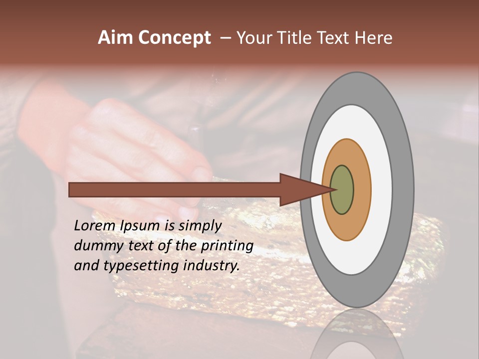 Gold Ingot PowerPoint Template