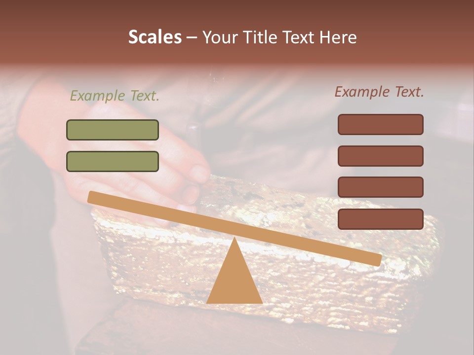 Gold Ingot PowerPoint Template