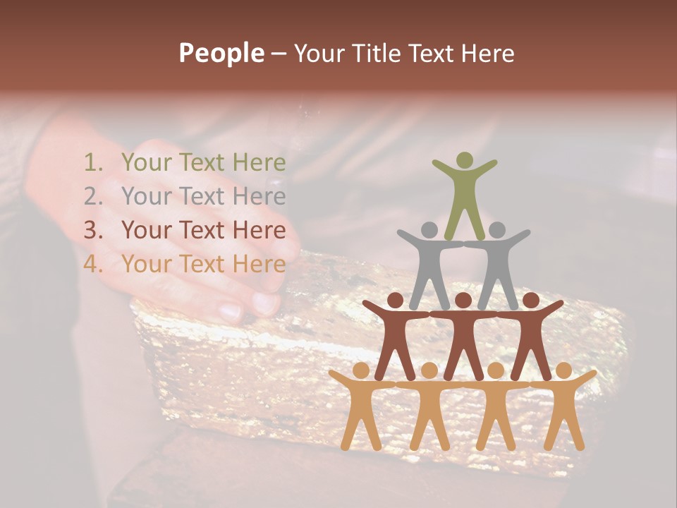 Gold Ingot PowerPoint Template