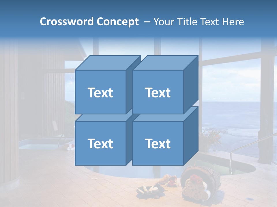 Flying Girl With Colorful Umbrella In The Blue Blue Sky PowerPoint Template