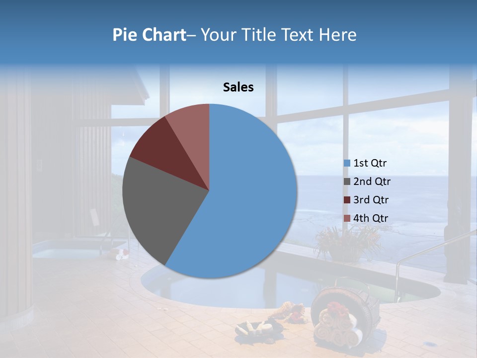 Flying Girl With Colorful Umbrella In The Blue Blue Sky PowerPoint Template