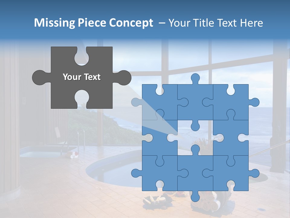 Flying Girl With Colorful Umbrella In The Blue Blue Sky PowerPoint Template