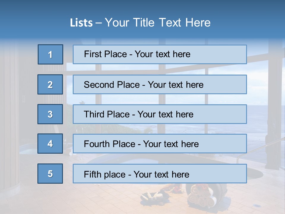 Flying Girl With Colorful Umbrella In The Blue Blue Sky PowerPoint Template