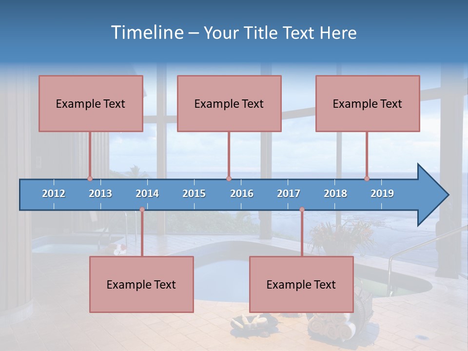 Flying Girl With Colorful Umbrella In The Blue Blue Sky PowerPoint Template