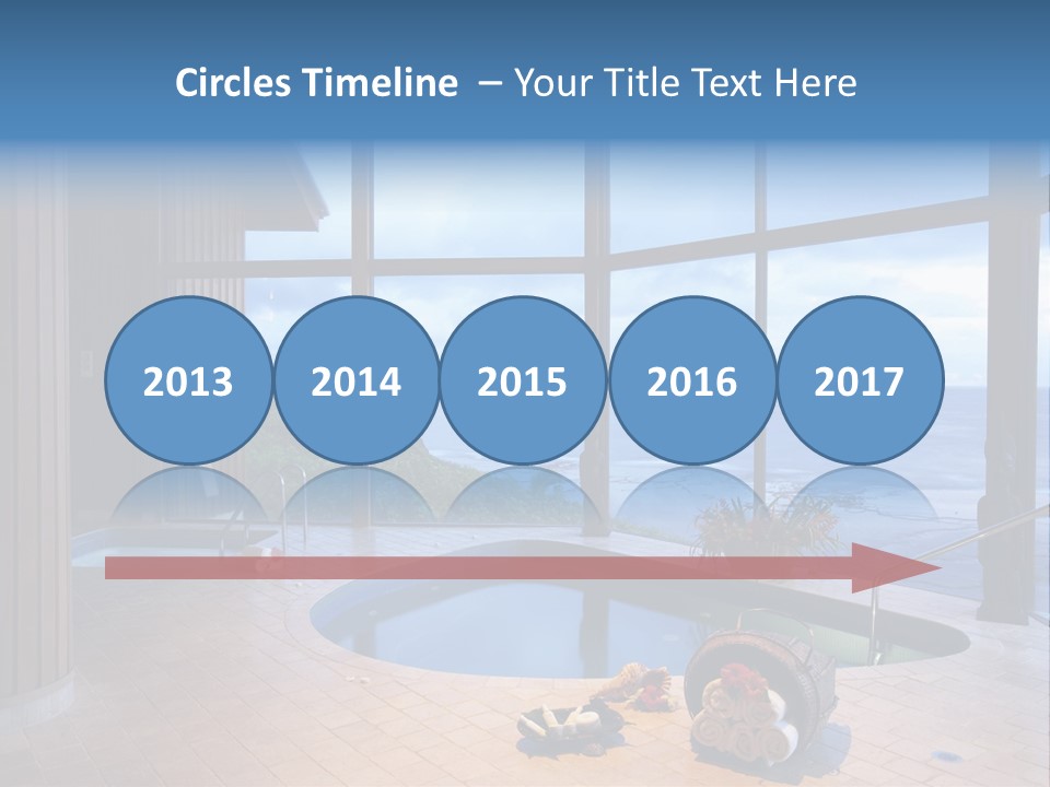 Flying Girl With Colorful Umbrella In The Blue Blue Sky PowerPoint Template