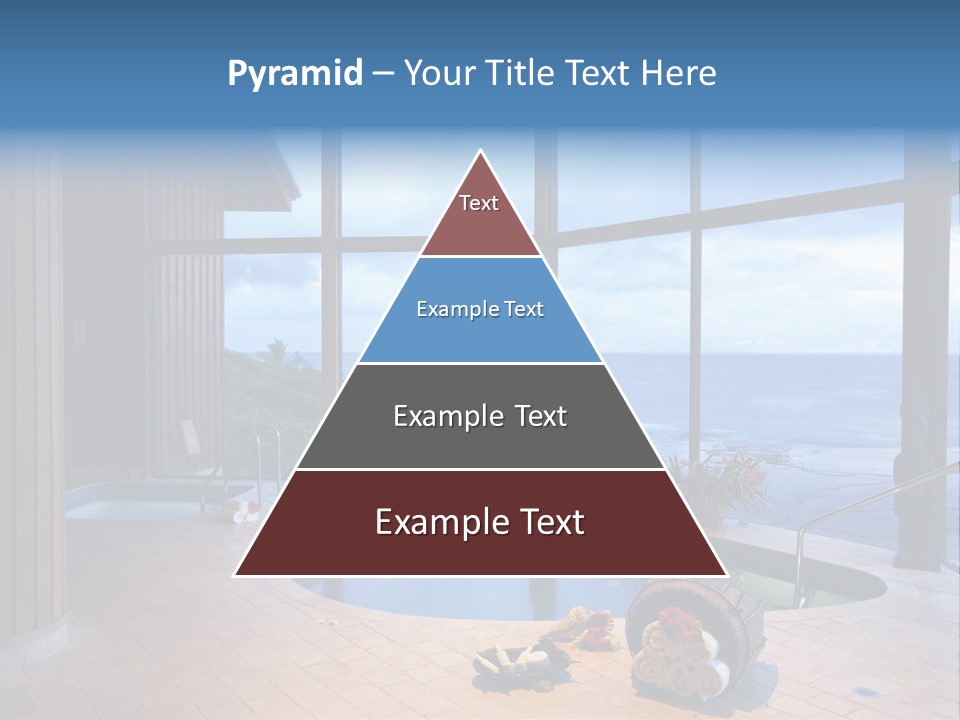 Flying Girl With Colorful Umbrella In The Blue Blue Sky PowerPoint Template