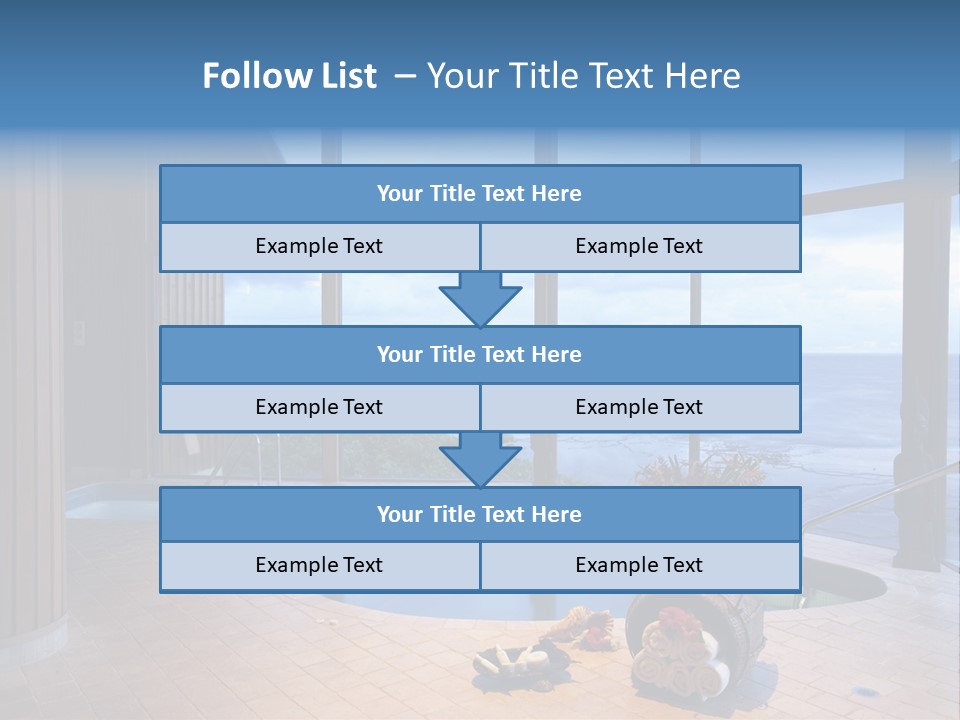 Flying Girl With Colorful Umbrella In The Blue Blue Sky PowerPoint Template