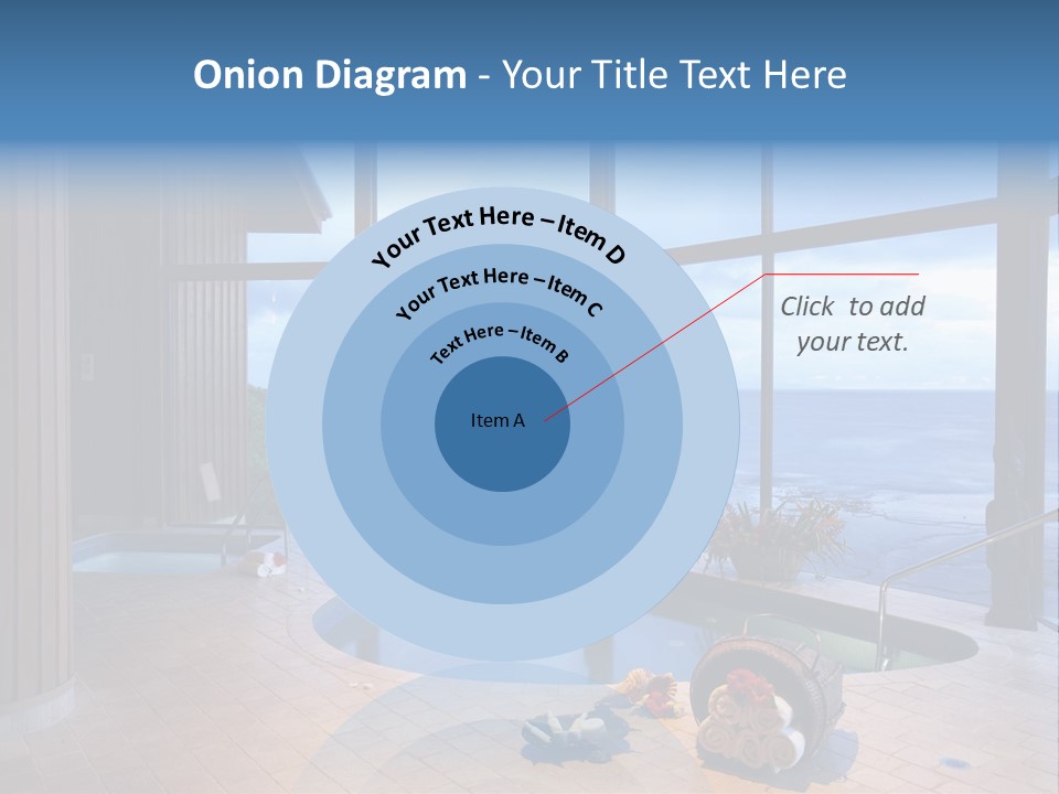 Flying Girl With Colorful Umbrella In The Blue Blue Sky PowerPoint Template