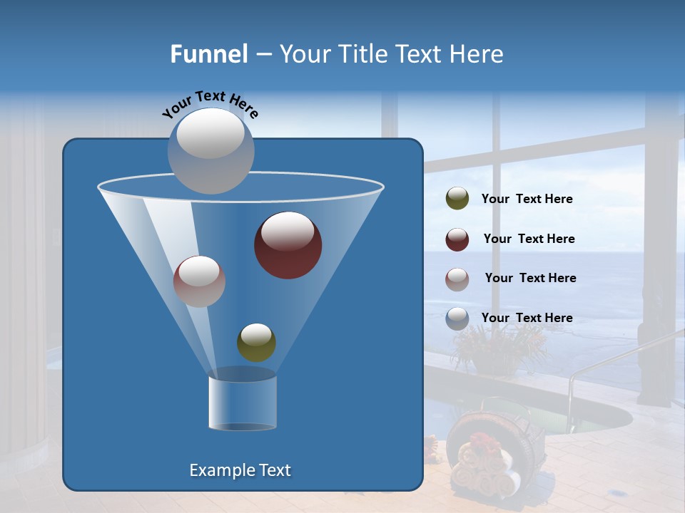 Flying Girl With Colorful Umbrella In The Blue Blue Sky PowerPoint Template