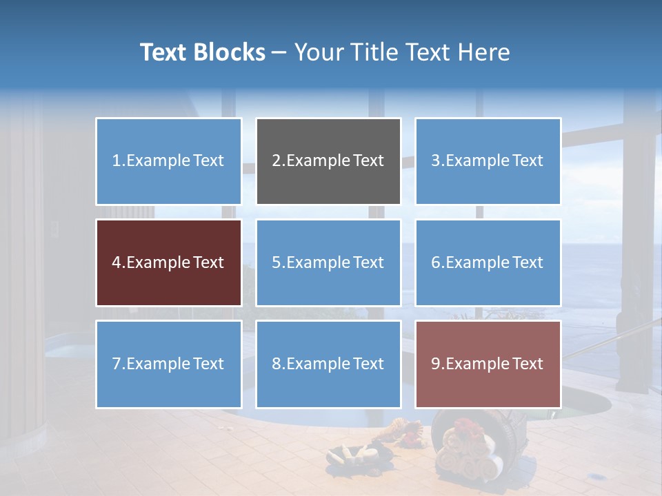 Flying Girl With Colorful Umbrella In The Blue Blue Sky PowerPoint Template