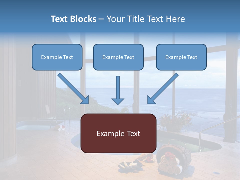 Flying Girl With Colorful Umbrella In The Blue Blue Sky PowerPoint Template