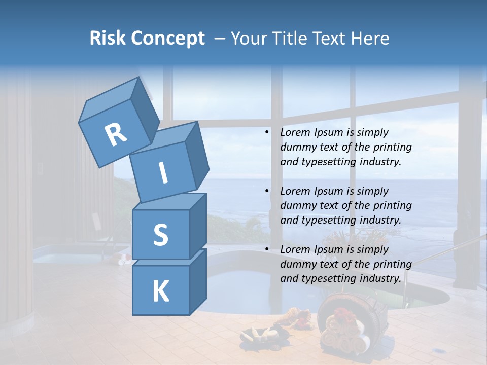 Flying Girl With Colorful Umbrella In The Blue Blue Sky PowerPoint Template