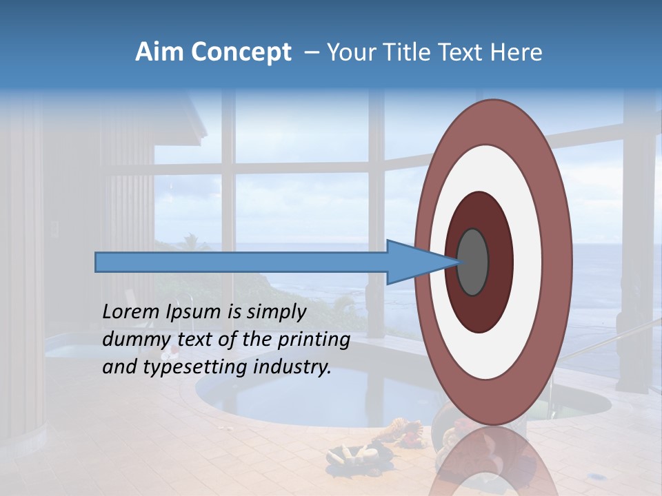 Flying Girl With Colorful Umbrella In The Blue Blue Sky PowerPoint Template