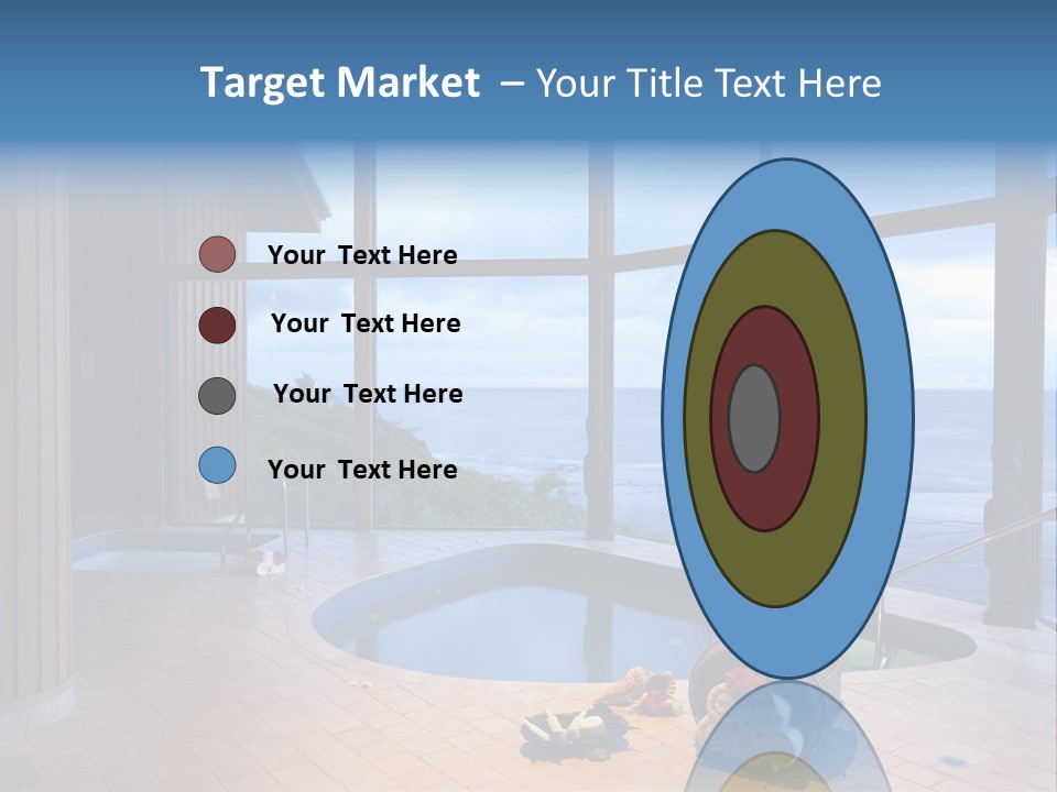 Flying Girl With Colorful Umbrella In The Blue Blue Sky PowerPoint Template