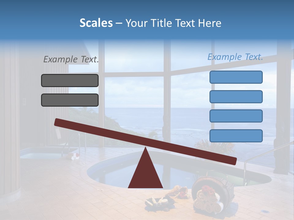 Flying Girl With Colorful Umbrella In The Blue Blue Sky PowerPoint Template