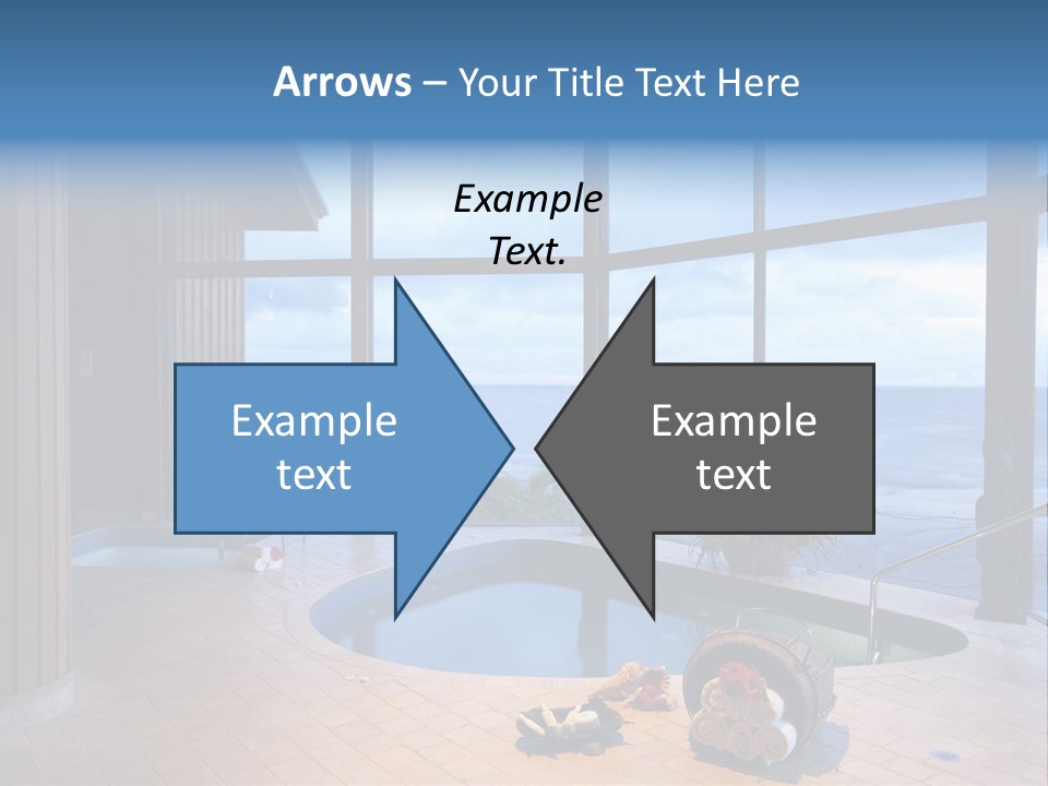 Flying Girl With Colorful Umbrella In The Blue Blue Sky PowerPoint Template