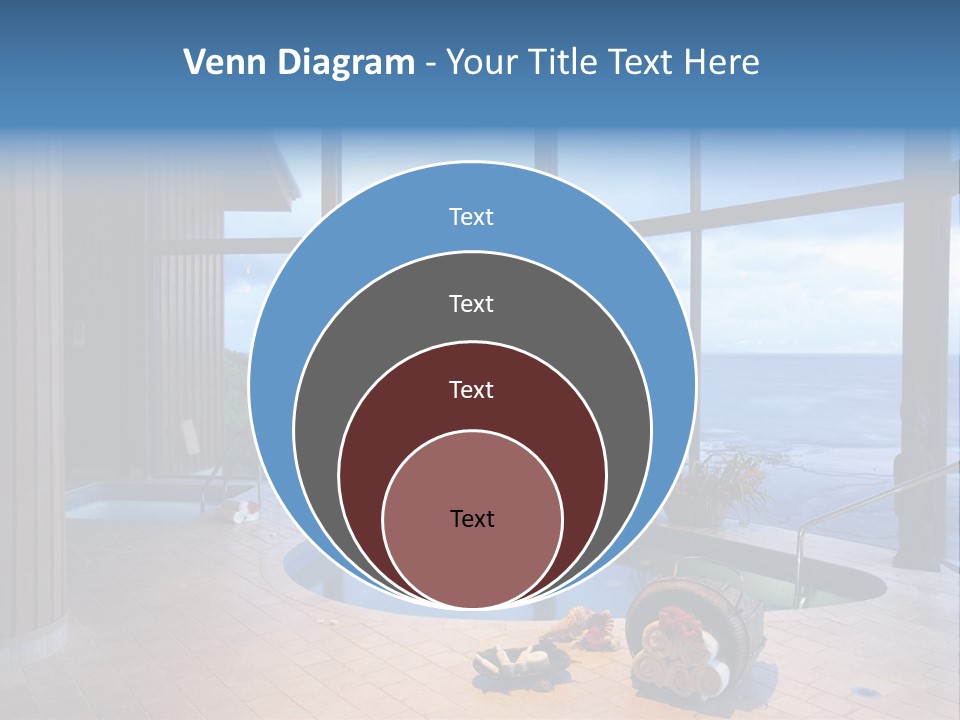 Flying Girl With Colorful Umbrella In The Blue Blue Sky PowerPoint Template