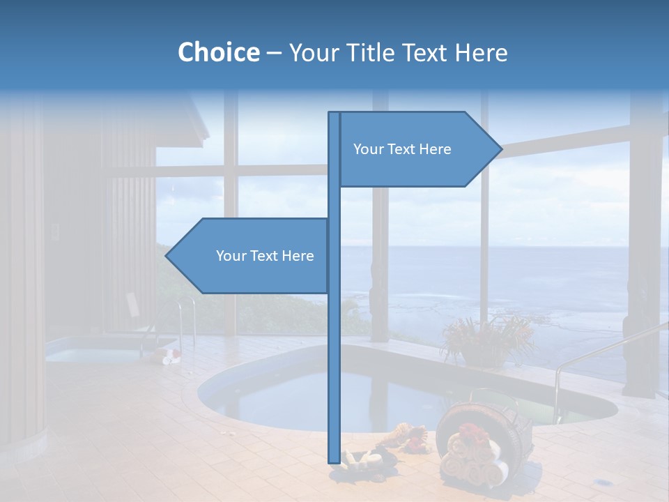 Flying Girl With Colorful Umbrella In The Blue Blue Sky PowerPoint Template