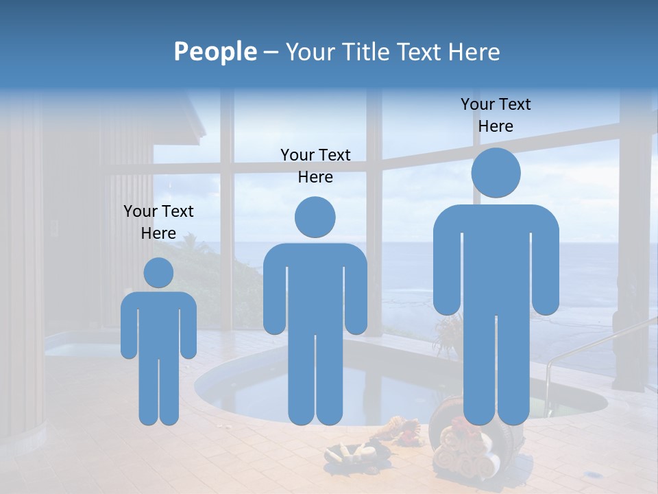 Flying Girl With Colorful Umbrella In The Blue Blue Sky PowerPoint Template