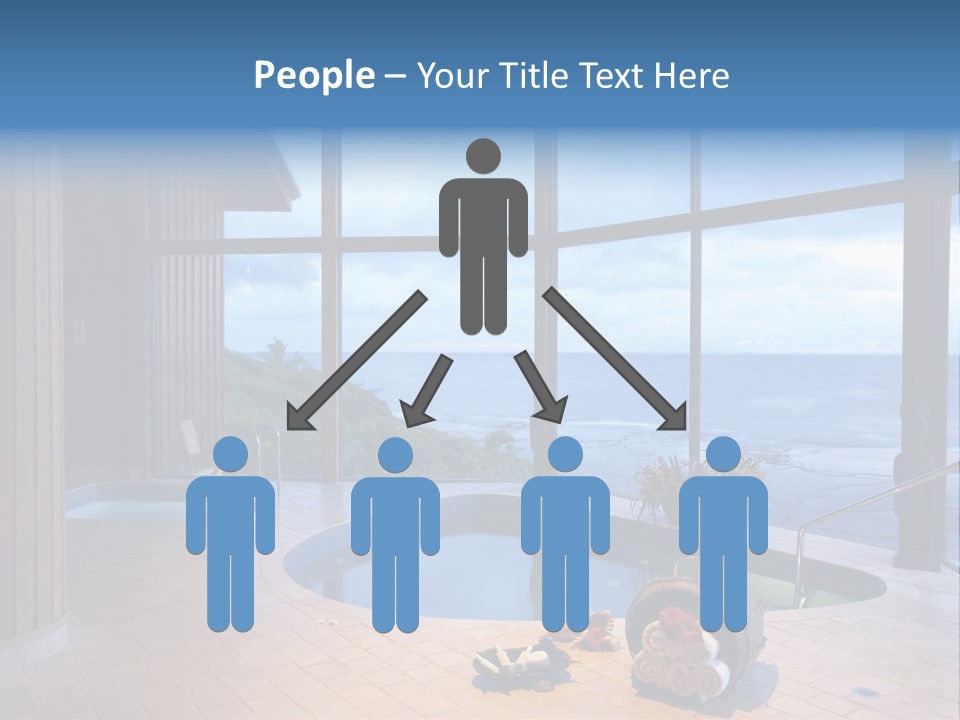 Flying Girl With Colorful Umbrella In The Blue Blue Sky PowerPoint Template