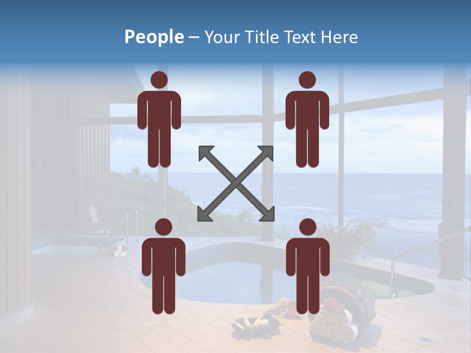 Flying Girl With Colorful Umbrella In The Blue Blue Sky PowerPoint Template