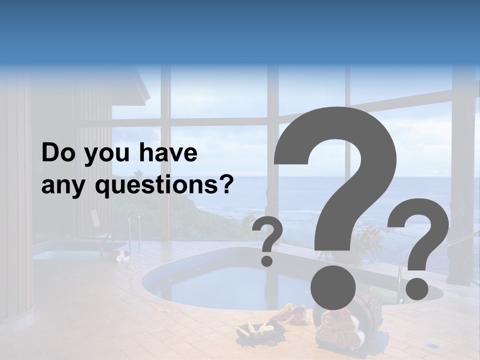 Flying Girl With Colorful Umbrella In The Blue Blue Sky PowerPoint Template