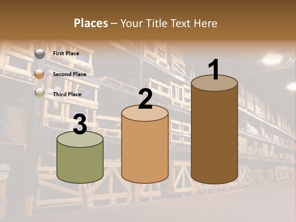 An Industrial Factory's On Site Warehouse. PowerPoint Template