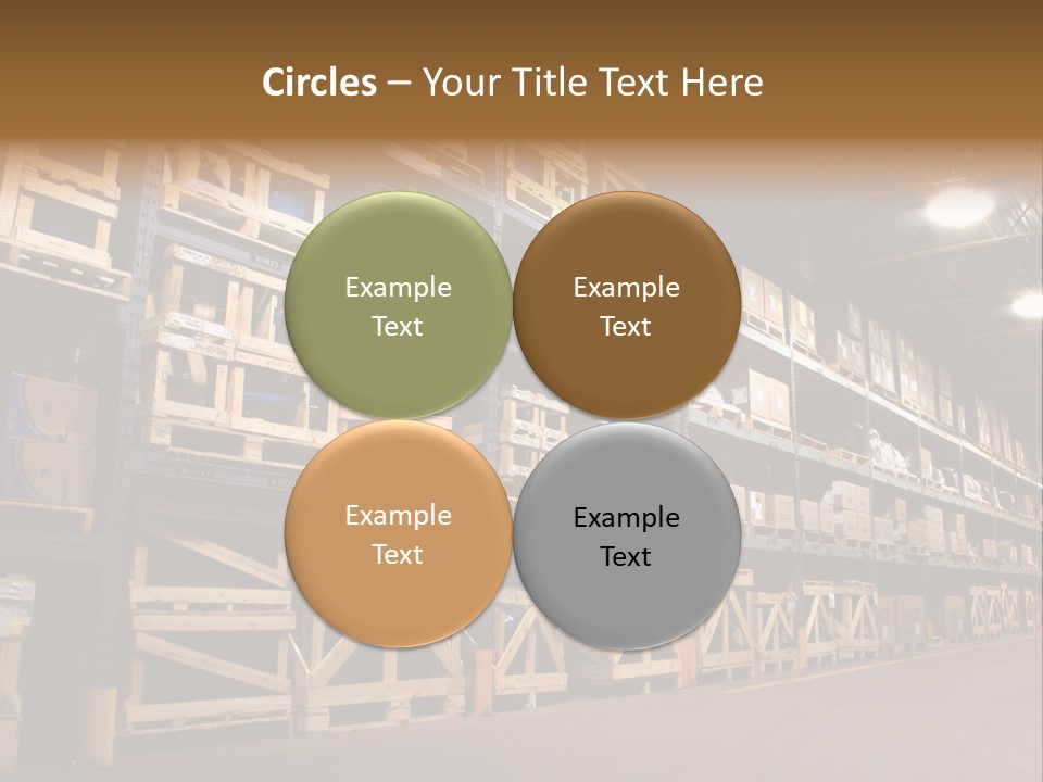 An Industrial Factory's On Site Warehouse. PowerPoint Template