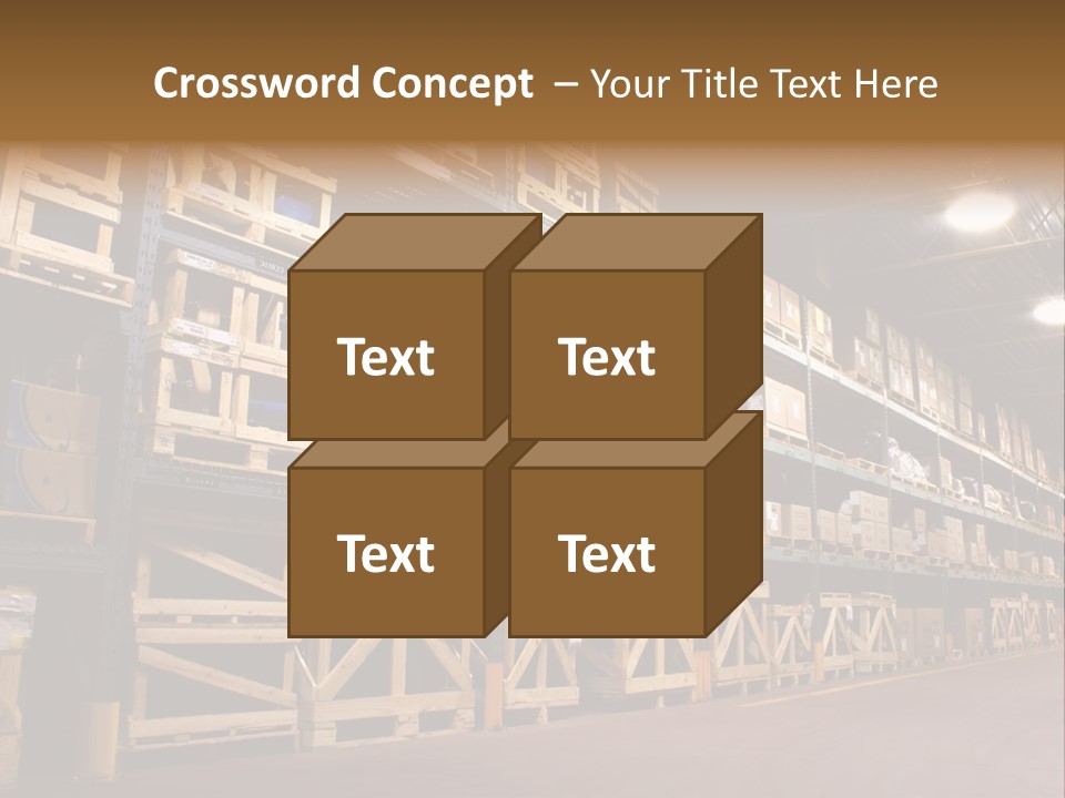 An Industrial Factory's On Site Warehouse. PowerPoint Template