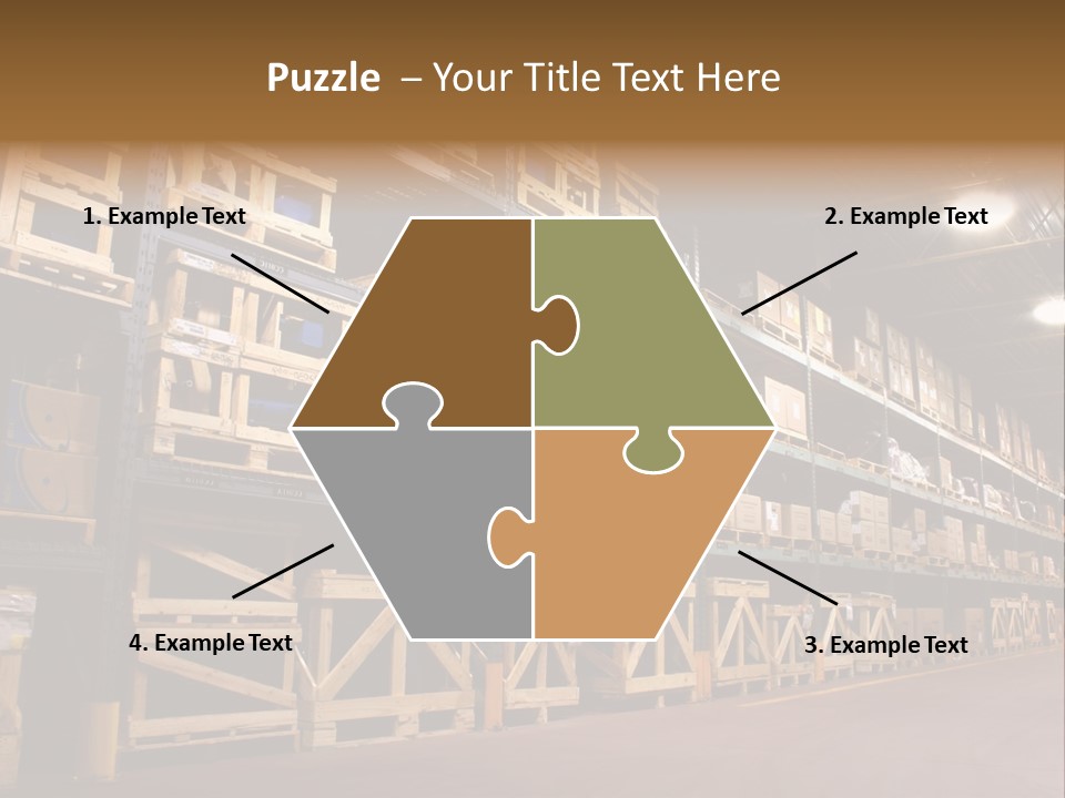 An Industrial Factory's On Site Warehouse. PowerPoint Template