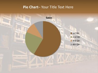 An Industrial Factory's On Site Warehouse. PowerPoint Template