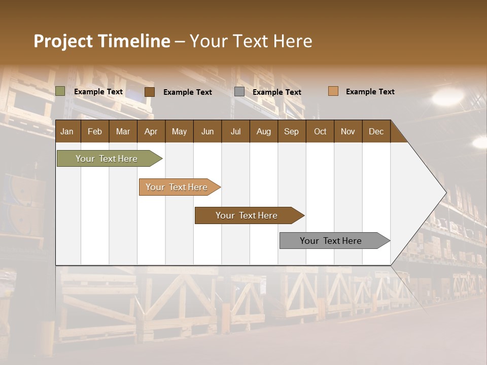 An Industrial Factory's On Site Warehouse. PowerPoint Template