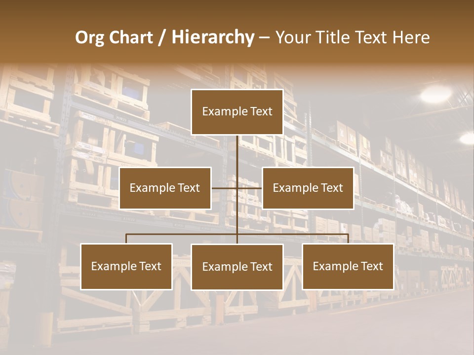 An Industrial Factory's On Site Warehouse. PowerPoint Template