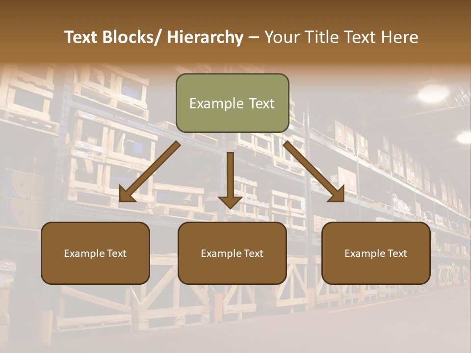 An Industrial Factory's On Site Warehouse. PowerPoint Template
