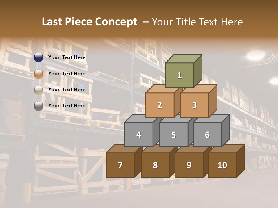 An Industrial Factory's On Site Warehouse. PowerPoint Template