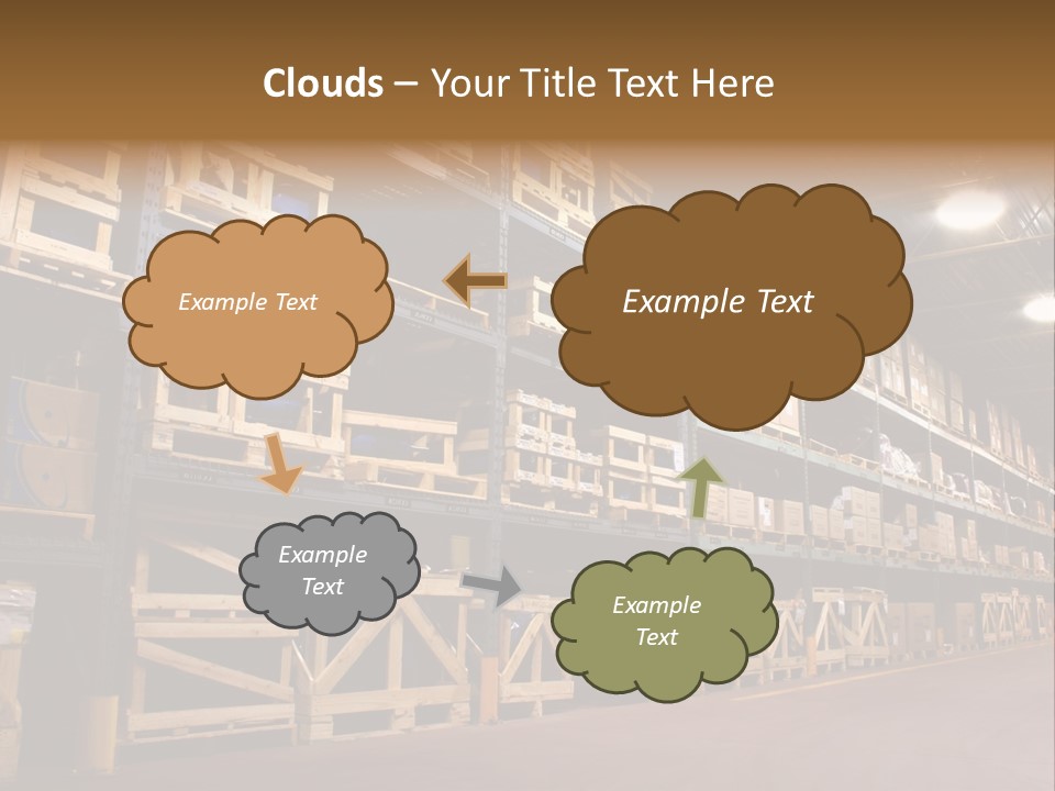 An Industrial Factory's On Site Warehouse. PowerPoint Template
