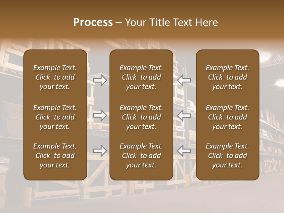 An Industrial Factory's On Site Warehouse. PowerPoint Template
