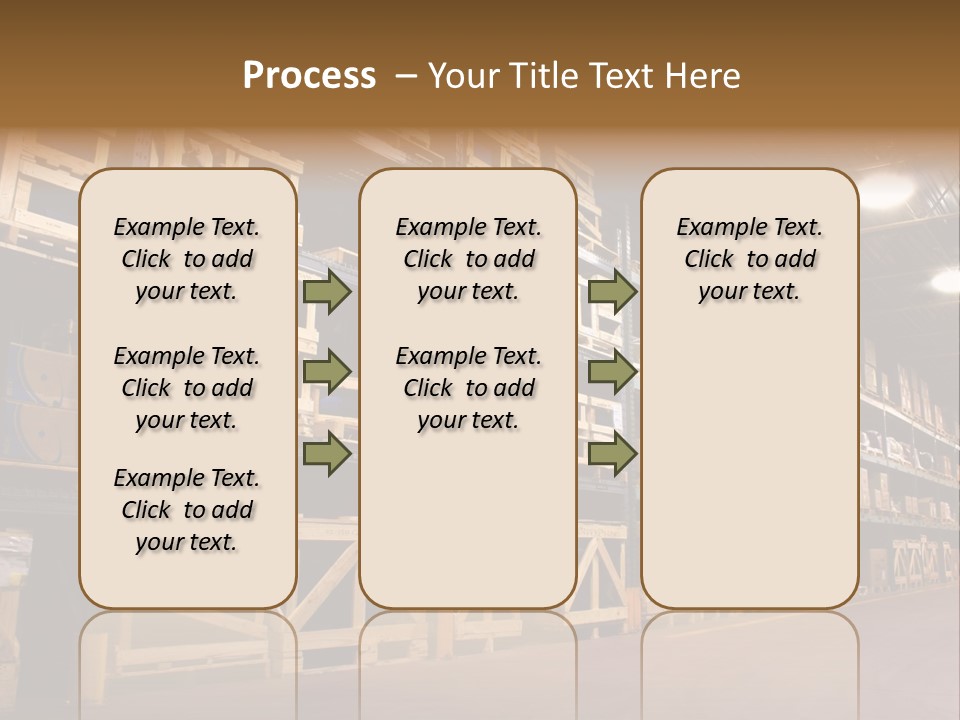 An Industrial Factory's On Site Warehouse. PowerPoint Template