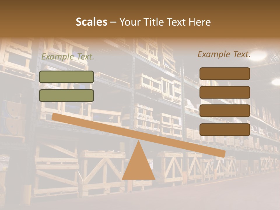 An Industrial Factory's On Site Warehouse. PowerPoint Template