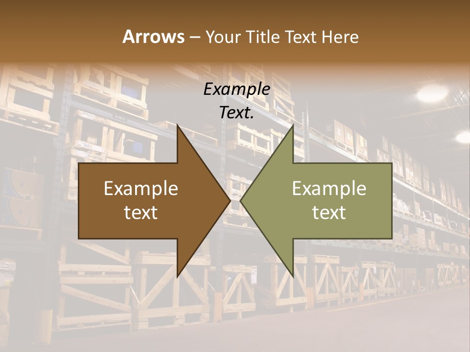 An Industrial Factory's On Site Warehouse. PowerPoint Template