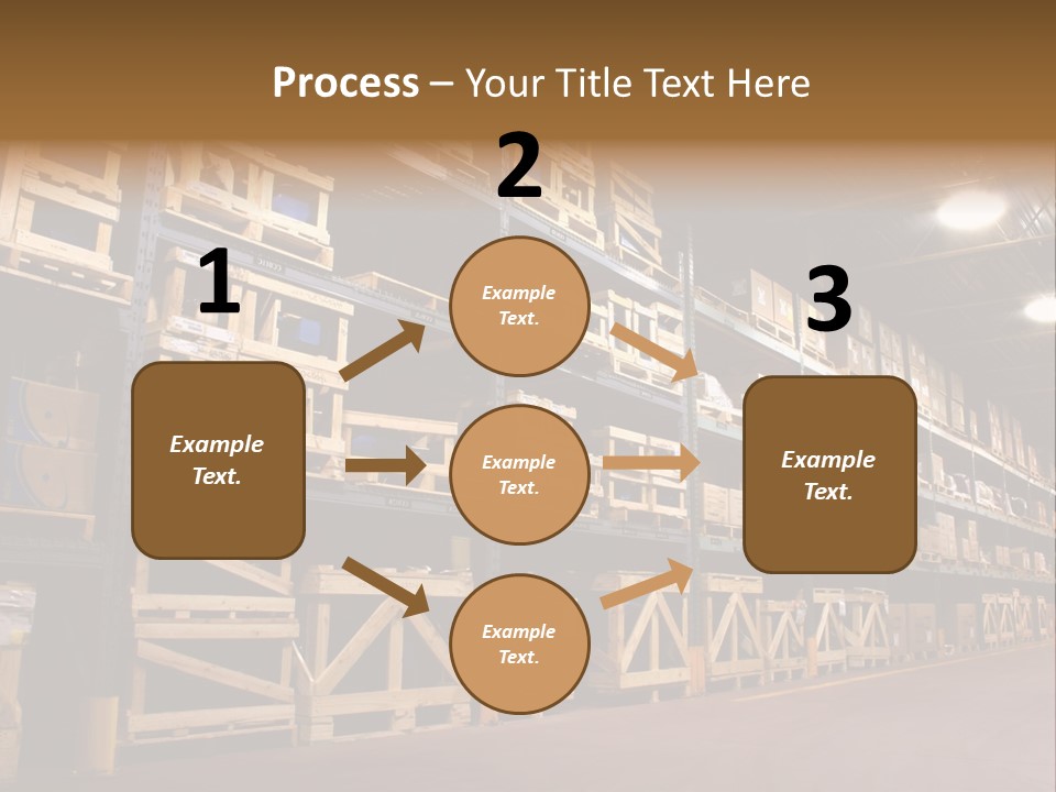 An Industrial Factory's On Site Warehouse. PowerPoint Template