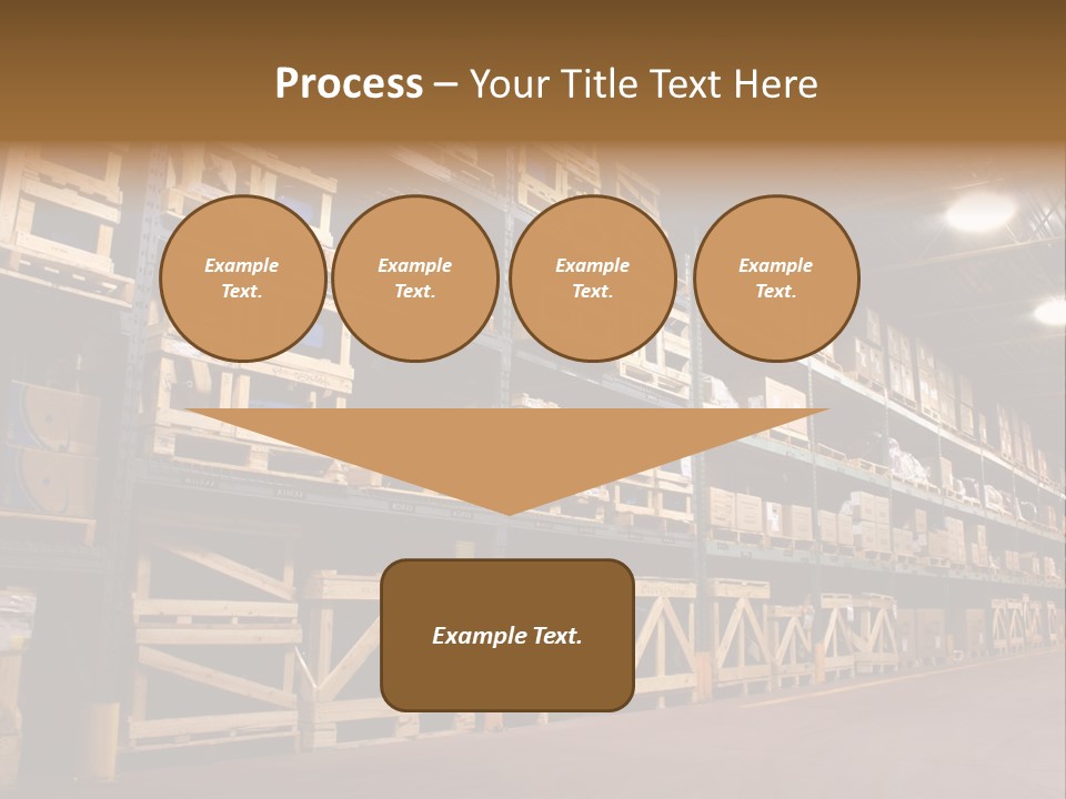 An Industrial Factory's On Site Warehouse. PowerPoint Template