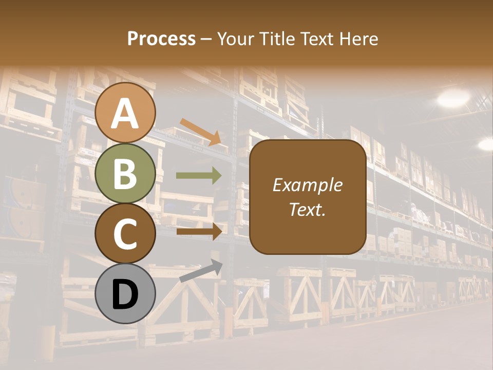 An Industrial Factory's On Site Warehouse. PowerPoint Template