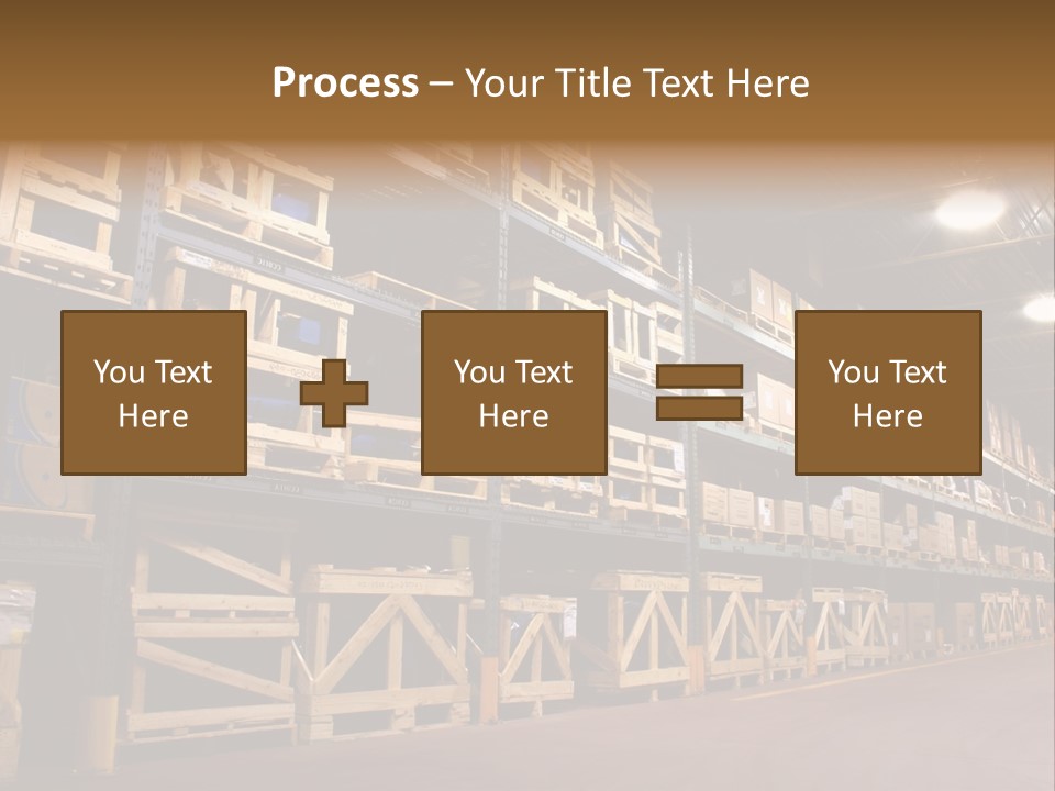 An Industrial Factory's On Site Warehouse. PowerPoint Template