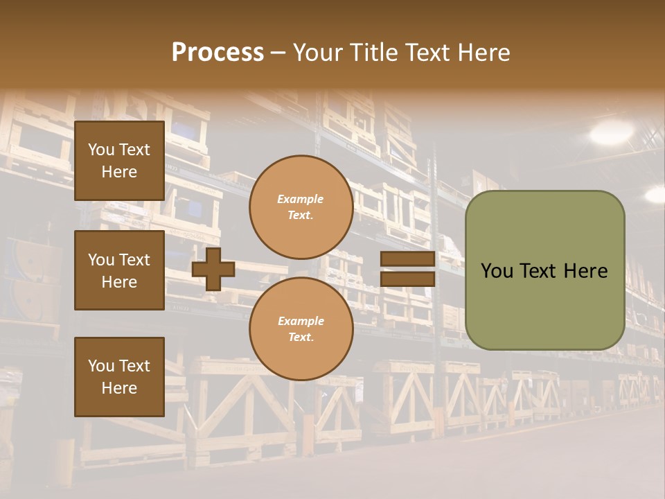 An Industrial Factory's On Site Warehouse. PowerPoint Template