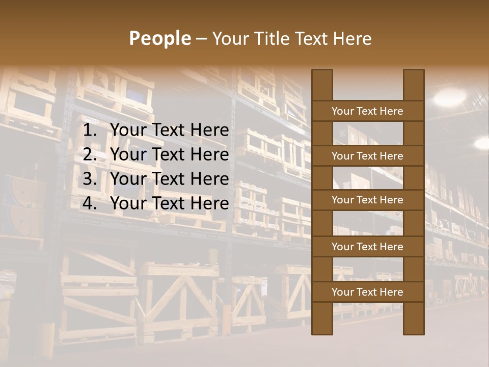 An Industrial Factory's On Site Warehouse. PowerPoint Template