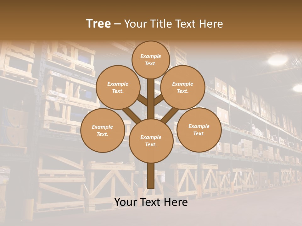An Industrial Factory's On Site Warehouse. PowerPoint Template