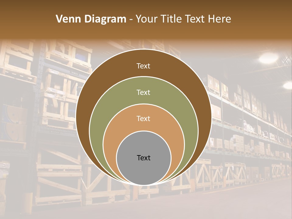 An Industrial Factory's On Site Warehouse. PowerPoint Template