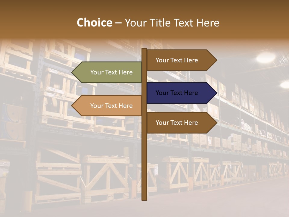 An Industrial Factory's On Site Warehouse. PowerPoint Template